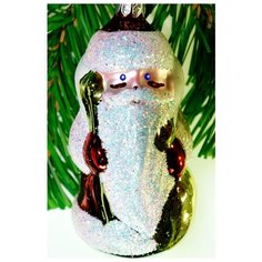 Елочное украшение стеклянное "Мороз", 8 см Елочка