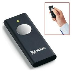Указка лазерная NOBO "P1", радиус действия 100 м, 87х34х8 мм, темно-синяя, европодвес (ACCO Brands, США), 1902388