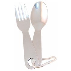 Походные столовые приборы на карабине (ложка, вилка) Следопыт