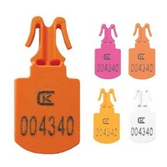 Пломбы пластиковые номерные МИНИ, для опломбирования сумок, контейнеров, цвет ассорти, КОМПЛЕКТ 250 шт. Спецконтроль