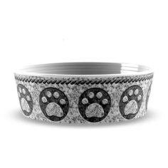 Миска для животных TARHONG "Granite Paw", серая, 13.8х4.7см/470мл