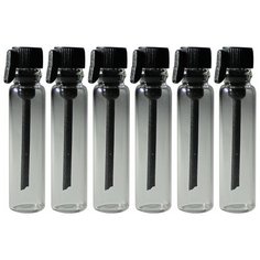 Пробники (фиолки) Aromaprovokator для духов 1 ml крышка черная набор 100 штук