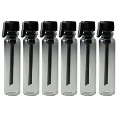 Пробники (фиолки) Aromaprovokator для духов 3 ml крышка черная набор 100 штук