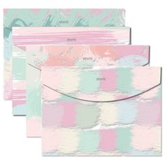 Папка-конверт на кнопке Attache Selection Pastel A4 0.2 мм (4 штук в упаковке)