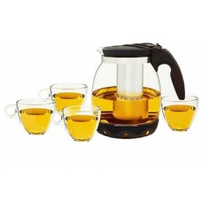 Набор чайник заварочный 2300 мл+ 4 чашки (по 220 мл),Veitron