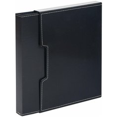 Папка файловая на 80 файлов Attache A4 35 мм черная в коробе (толщина обложки 1 мм)