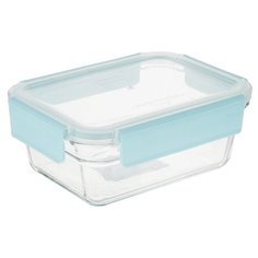 Glasslock Контейнер OCRT-090, 13.1x17.7 см, бесцветный/голубой