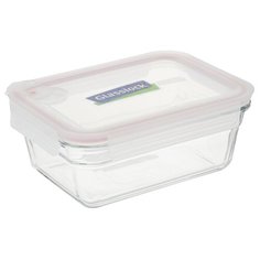 Glasslock Контейнер OCRT-090, 13.1x17.7 см, бесцветный/розовый