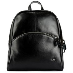 Сумка-рюкзак Esse, натуральная кожа, черный