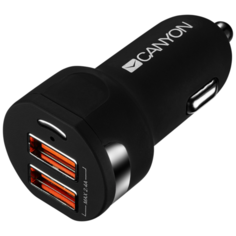Автомобильная зарядка Canyon CNE-CCA04, черный
