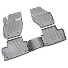 Коврики в салон VOLVO XC60 2007->, 4 шт. (полиуретан, серые) Element