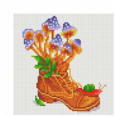 Мозаика на подрамнике 20*20 см Белоснежка 570-ST-S Грибница