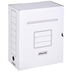 Attache Архивный короб, гофрокартон, 256х150х320 мм, 5 штук белый