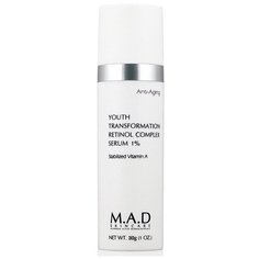 M.A.D SkinCare Сыворотка Youth Transformation Retinol Complex Serum 1% для Комплексного Омоложения Кожи с 1% Ретинолом, 30г