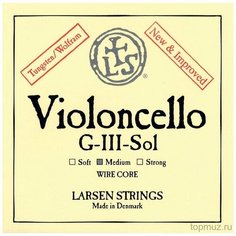 Струна G (Соль) для виолончели 4/4 LARSEN Standard Cello G Medium