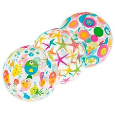 Мяч надувной Intex Lively Print Bals 59050 морские рябки