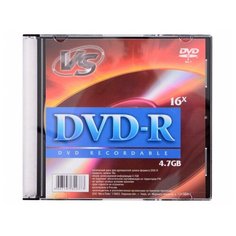 Диск DVD-R VS 4.7 GB 16x 5 шт. slim case