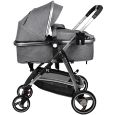 Коляска-трансформер Farfello Pristina, серый