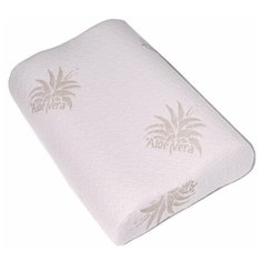 Подушка анатомическая с эффектом "памяти" Асветида Aloe 40х60x12/10 (Волна)