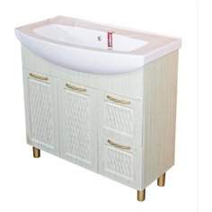 Тумба д/ванной "Ладога-75" под ум.Элеганс-75 зеленая (ПВХ) Mixline