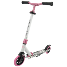 Детский городской самокат TechTeam Jogger 145 2021, белый/розовый