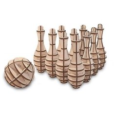 Конструктор деревянный 3D EWA Боулинг Мини Eco Wood Art