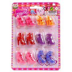 Набор обуви для куклы 6 пар Наша Игрушка