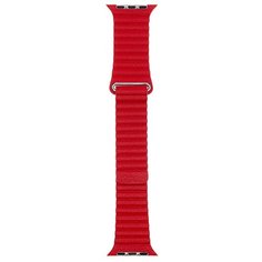 Аксессуар Ремешок Evolution для APPLE Watch 38/40mm Leather Loop AW40-LL01 Imperial Red 36831