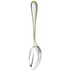 "Ложка столовая Кольчугинский мельхиор ""Капелька"" с позолотой, 6 шт"