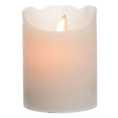 Светодиодная свеча Kaemingk Праздничная 7.5x10cm Cream 48061