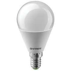 Лампочка ОнЛайт LED E14 10W 230V 4000K OLL-G45-10-230-4K-E14 61 966