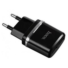 Зарядное устройство Hoco C12 Smart 2xUSB Black