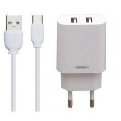 Зарядное устройство Remax RP-U35 2xUSB 2.1A + Cable USB Type-C White 6972174156354