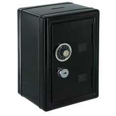 Копилка для денег Эврика Сейф с ключом Black 92831
