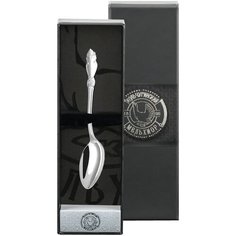 Ложка кофейная Кольчугинский мельхиор "Серебряная роза" посеребренная с футляром