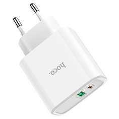 Зарядное устройство Hoco C57A SpeedPD + QC3.0 White 115174