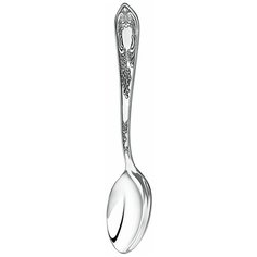 "Ложка чайная Кольчугинский мельхиор ""Жасмин"" посеребренная"