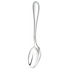 "Ложка кофейная Кольчугинский мельхиор ""Капелька"" посеребренная"