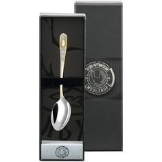 Ложка кофейная посеребренная с позолотой №1 Кольчугинский мельхиор