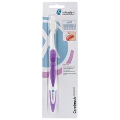 Зубная щетка Miradent Carebrush Supersoft, пурпурная