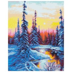 Кристальная мозаика Фрея "Зимнее утро", 40*50 см (ALVK-42)