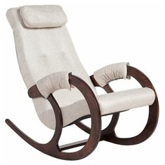 Кресло-качалка Блюз Экокожа, Beige, Античный дуб AVK