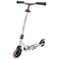 Детский городской самокат TechTeam Jogger 145 2021, белый/фиолетовый
