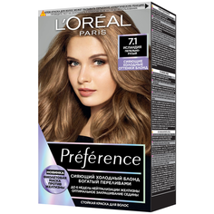 LOreal Paris Preference Cool Blondes стойкая краска для волос, 7.1 Исландия