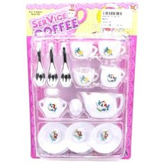 Набор посуды Наша игрушка Чаепитие 0799-60 белый