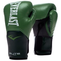 Боксерские перчатки Everlast Elite ProStyle зелeный 14 oz