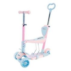 Самокат Moby Kids Pony 3 в 1, свет. кол., розовый