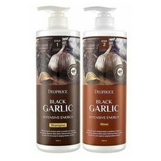 Deoproce Набор Шампунь + Бальзам для волос с экстрактом черного чеснока , 1000 мл + 1000 мл