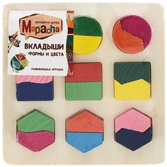 Mapacha Пазл вкладыши из дерева Формы и цвета