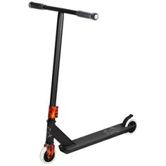 Детский трюковой самокат CITY-RIDE CR-SS-04F, черный/огонь